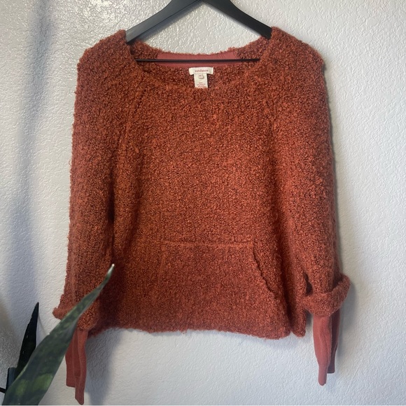 Sundance Merino Wool orange sweaters size M - Picture 2 of 10